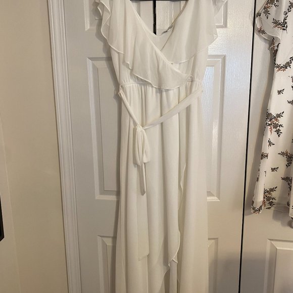 katya ruffle maxi dress